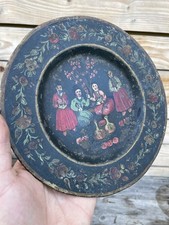 Plaque de Légendes Russes Assiette Ancienne Peinte Peinture Russie Russian Paint