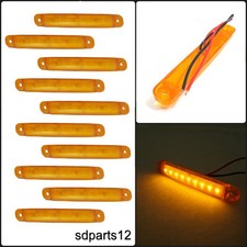 10 pcs 24v Orange 9 Led Feux
