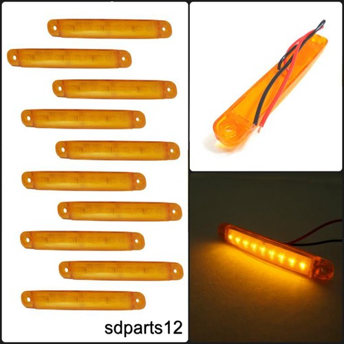 Pcs 24v orange led feux - pcs,