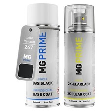 Peinture kit bombe aérosol 2C pour Renault 267 Noir Dore Nacre Onyxschwarz