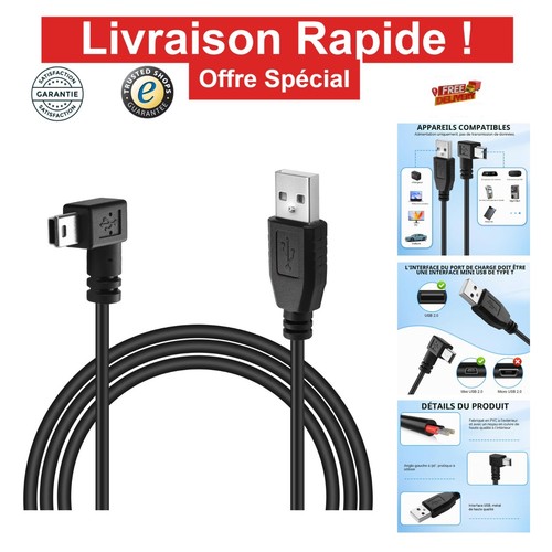 Câble usb mini - pour, garmin