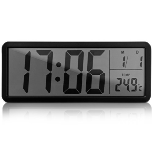 Digital led wall clock with - digital,