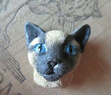 SIAMESE CAT FACE RESIN FRIDGE MAGNET TETE DE CHAT SIAMOIS