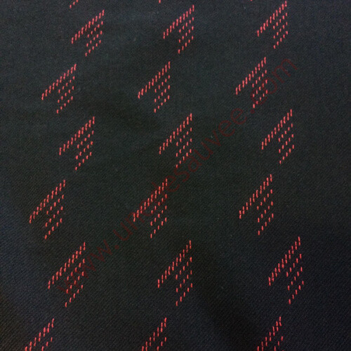 Tissu central rouge peugeot - tissu,