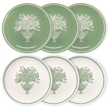 Service De Vaisselle À Dessert Nuages De Tissu Shabby Chic Chloe Fleurs 6Pz 6017