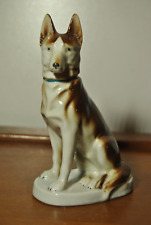 Grafenthal German Porcelain Chien Wolf Figure Statue Sculpture