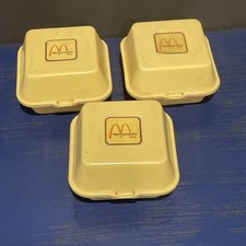 3 Vintage McDonald’s Chicken Nugget Toy Containers Only- Nuggets Not Included