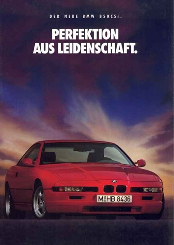 Catalogue brochure bmw 850 - 850, csi