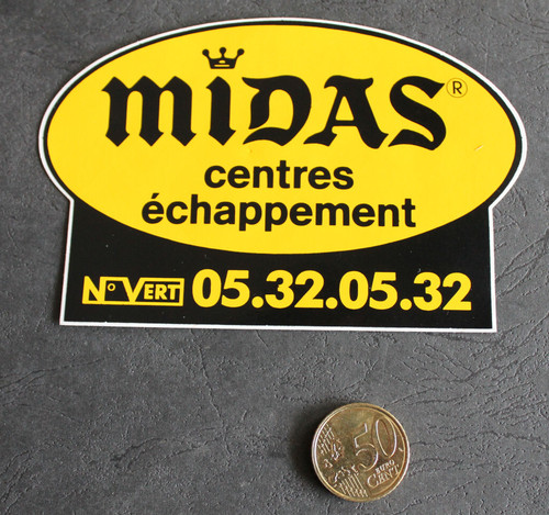 Autocollant sticker midas - autocollant,