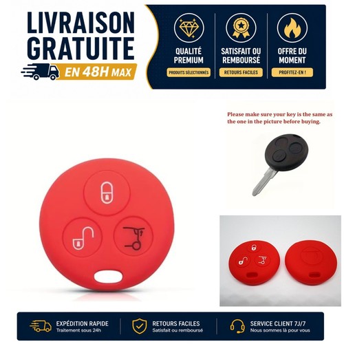 Coque clé silicone - , rouge