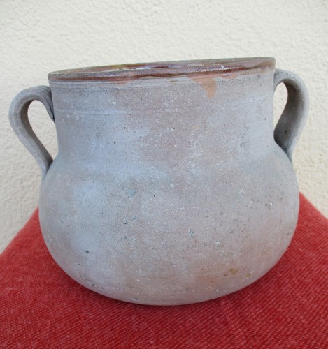 Pot ancien chaudron - ancien, terre