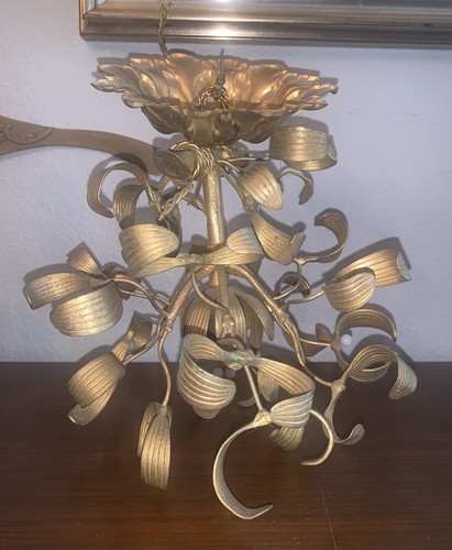 Lustre bronze boule gui - lustre,
