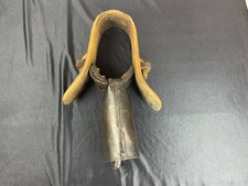 Bell - antique wood engraved goat bell.