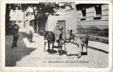 Old postcard Paris Petits Metiers Le Marchand de lait d'anesse (1246247)