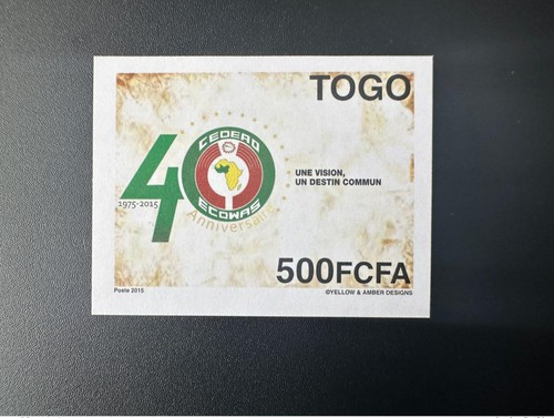 Togo 2015 imperf emission - togo, nd