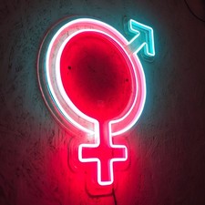 Panneau LED style néon homme