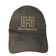 Hornady Strapback Hat Brown Embroidered Bullets Logo Autographed Signed