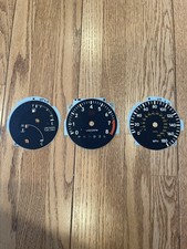 MKIV MK4 SUPRA USDM OEM AUTO RPM MPH Temp/Fuel tach face plates dial cluster