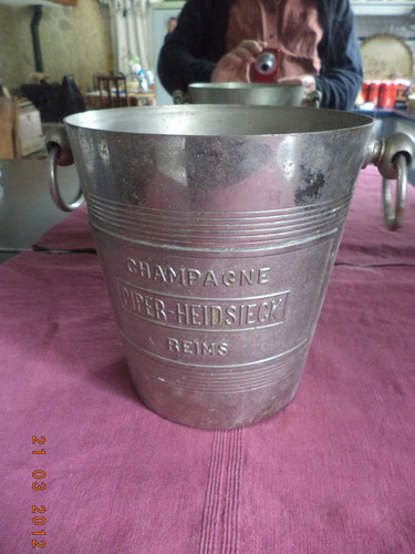 Seau champagne metal piper - champagne,