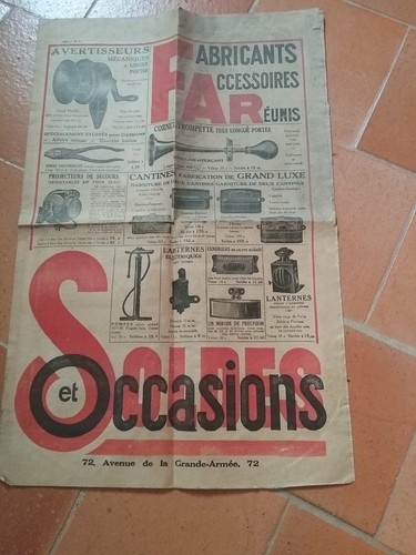 Ancien depliant fabricants - depliant,
