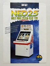 SNK Neo Geo MVS 4 Slot NEO 25 Arcade Cabinet Flyer Japan