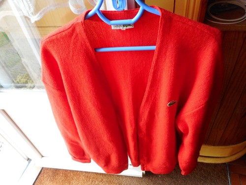 Cardigan pull vintage lacoste - pull,
