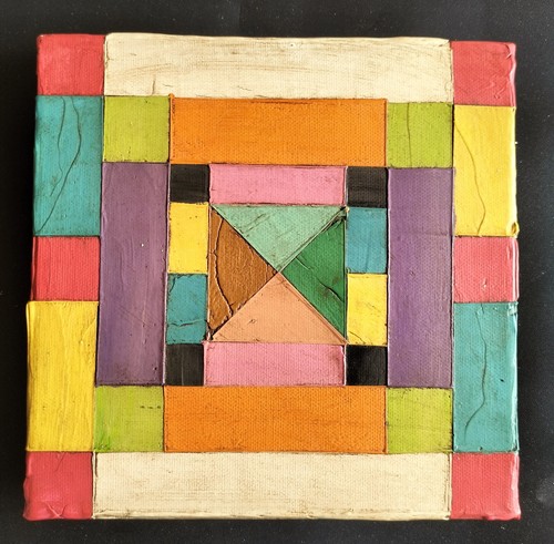 Tableau abstrait géométrique