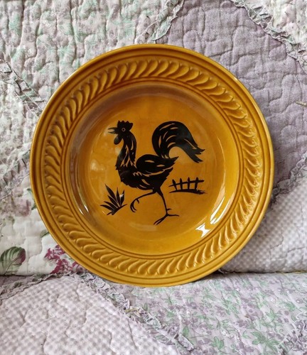 Ancienne assiette gien - ancienne, coq