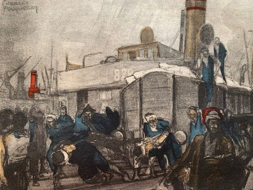 Ww1 litho fouqueray calais - ww1,