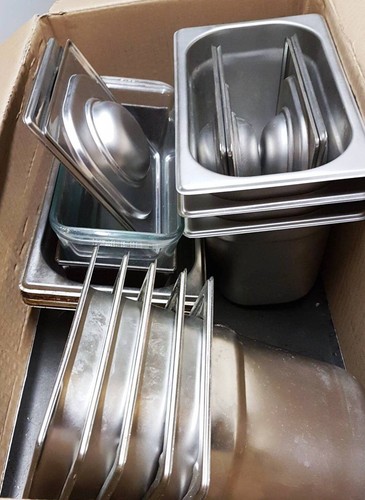 Bac alimentaire inox lot - bac,