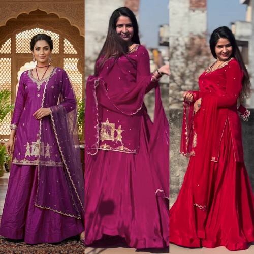 Decent fabric ensemble lehenga - fabric,