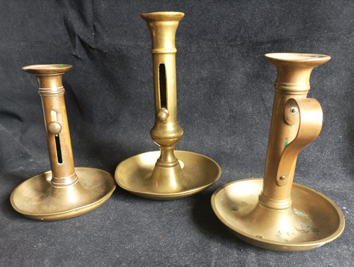 Lot bougeoirs anciens à - lot, 3