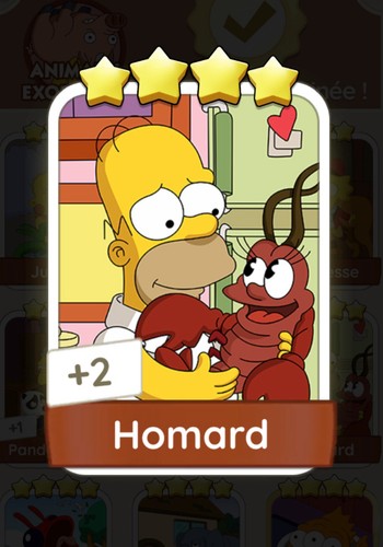Homard carte monopoly 4 - homard,