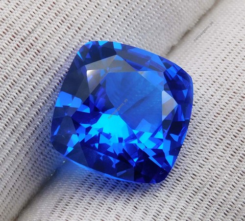 Coussin tanzanite bleue - de,