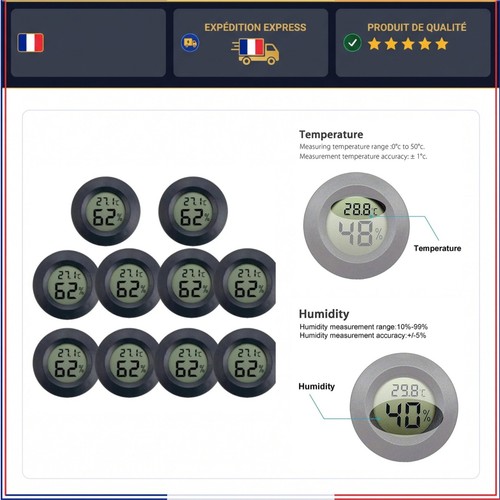 Mini hygromètre thermomètre - mini,