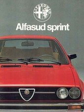 Catalogue Brochure Alfa Romeo Alfasud Sprint 12/1978 France