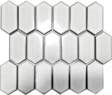 Mosaïque de Céramique Carrelage Hexagonal Blanc Miroir Crédence Cuisine