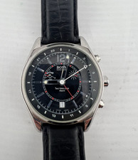 Hugo Boss Metropolis Bicoastal Watch, Model 1320, 9J Swiss Quartz, Alarm-Runs!