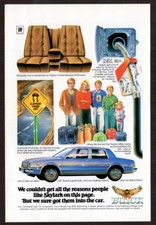 1981 BUICK Skylark Vintage Original Print AD | Blue car art get reasons people