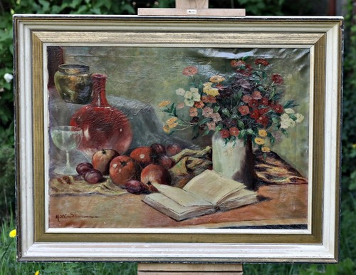Huile sur toile - sur,