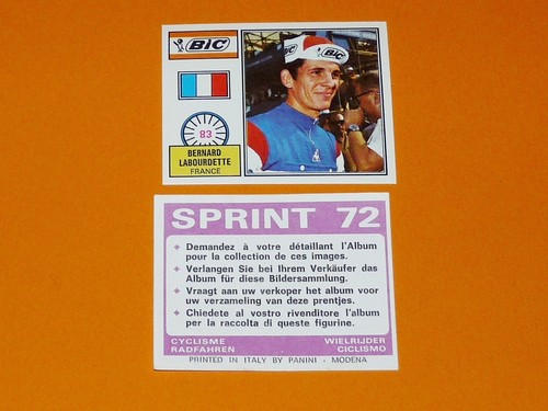 Panini sprint cyclisme 1972 - 72,
