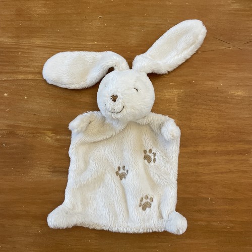Doudou lapin plat blanc - blanc, 3
