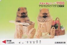 JAPAN CARD - ANIMAL - POMERANIAN LULU DOG - DOG JAPAN bus card