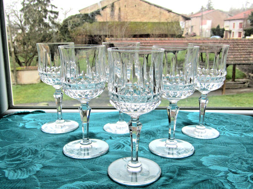 Verres vin cristal de - a,