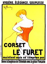 Affiche vintage Corset Le