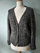 Superbe Gros Gilet Chiné Noir/gris ESPRIT Taille XXL... 40/42