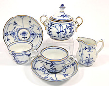 Hüttensteinach Swaine & Co. Indisch-Blau Strohblume Service Teeservice A-9