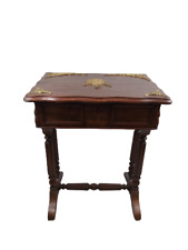 Mahogany and Bronze Flap Table.