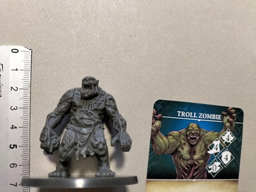 Troll zombie miniature carte - zombie, miniature+carte