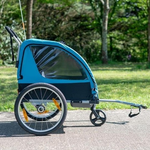 Remorque poussette enfant 2en1 - remorque/poussette,